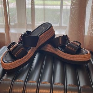 Zara buckled sandals.